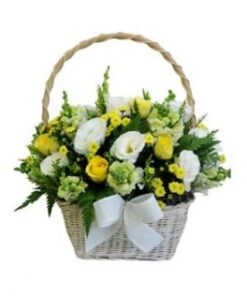 Lẵng hoa như ý đẹp tặng sếp